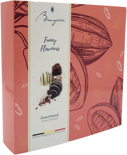 [11040376] BRUYERRE DOOS VAN 21STUKS FUNNY FLAVOURS 275G 6X275G