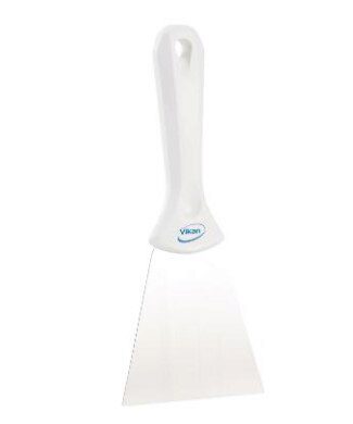 [50261079] VIKAN 40095 GRATTOIR A MAIN POLYPROYLENE BLANC LAME INOX   24X8CM