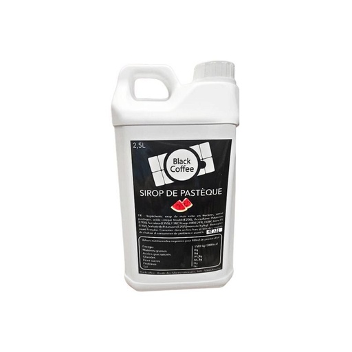 [25101201] BLACK COFFEE SIROP GOUT PASTEQUE  BIDON DE 2.5L