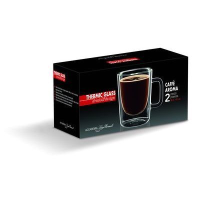 [62250085] LUIGI BORMIOLI SET VAN 2 "CAFE AROMA" GLAZEN 30CL DUBBELWANDIG