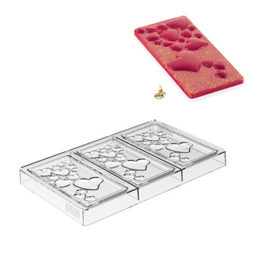 [51661519] SILIKOMART MOULE A PRALINES TRITAN CH036 TESORO T 3EMP 15X7CM H1CM