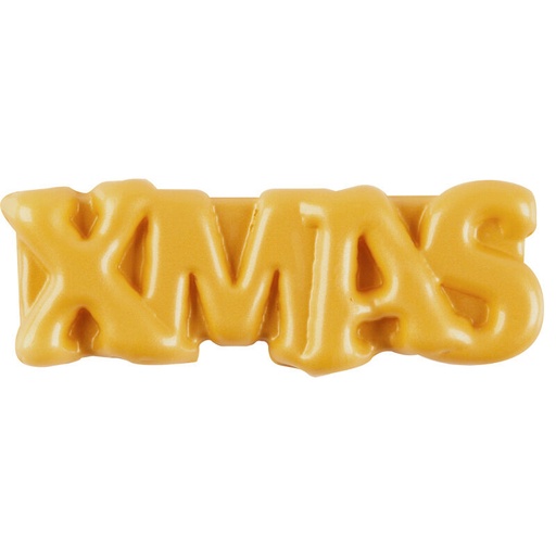 [08082104] 2013627 XMAS GOLDEN RELIEF PLATE 49X20MM 120 PCES***S/CD***