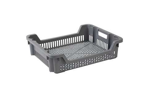 [50611127] BAC MULTIPAT 62X50XH15CM GRIS AJOURE EMBOITABLE - ROTA