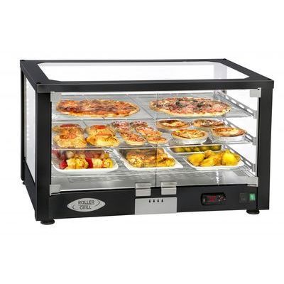[62250405] ROLLER GRILL HEATING DISPLAY CABINET 3 TIER BLACK