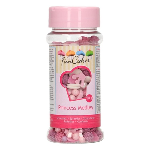 [08053208] FUNCAKES MIX PRINCESS SUGAR DECORATION 50GR