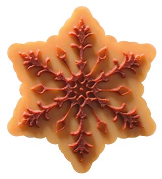 [08056440] 045650 PCB PETITS FLOCONS CBC ET CL AVEC RELIEF 2DESIGNS 2,5X2,8 CM 180PCES ***S/CD***