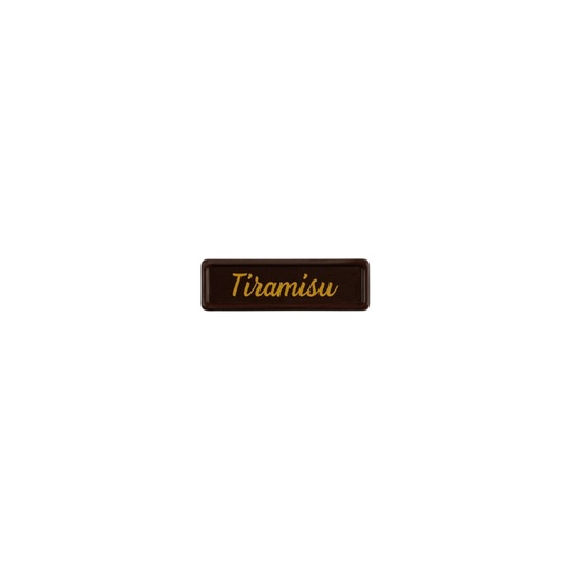 [08058396] 2002452 PLAQUETTE TIRAMISU 3,8X1,2 CM 300PCS