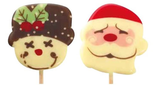 [08057397] 065276 PCB CHRISTMAS LOLLIPOP BLISTERS FOR 45 PRINTS Ø 5.4 CM AND STICKS 9PCS ***S/CD***