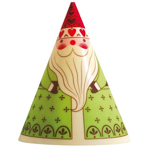 [08057504] PCB Vellen bedrukte Kerstman voor grote kegels 25,5x13,6 cm 10pces ***s/cd***