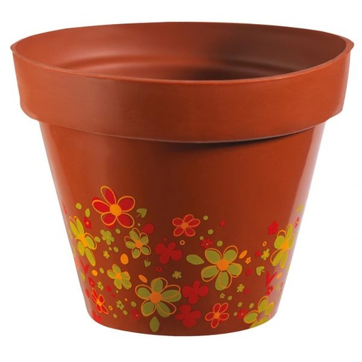 [08057714] 074021 PCB FEUILLES IMPRIMÉES FLOWER POWER POUR PETIT POT 25,8X9,8 CM 20PCES ***S/CD***