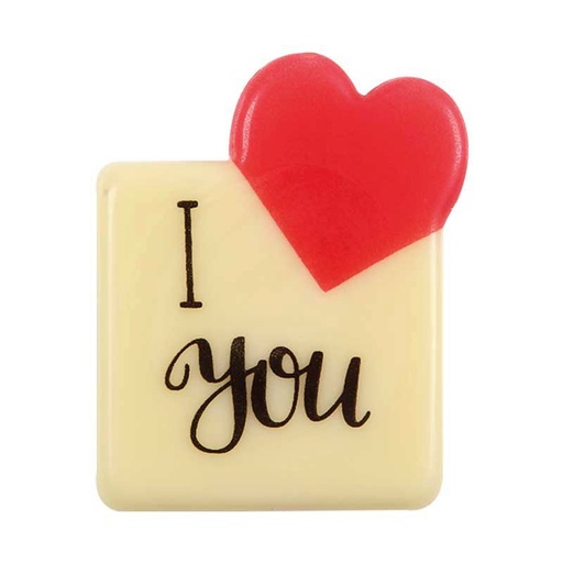 [08074241] 2068501 PLAQUETTE I LOVE YOU 30X35MM 120PCES