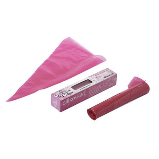 [50104720] SILIKOMART DISPOSABLE BAGS 36CM FUCHSIA ROLL OF 24 PCES