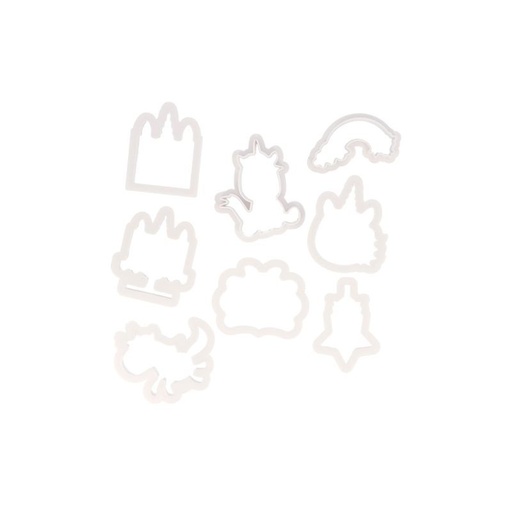 [08075985] EMPORTE-PCES THEME LICORNE +/- 60MM 8 PCES