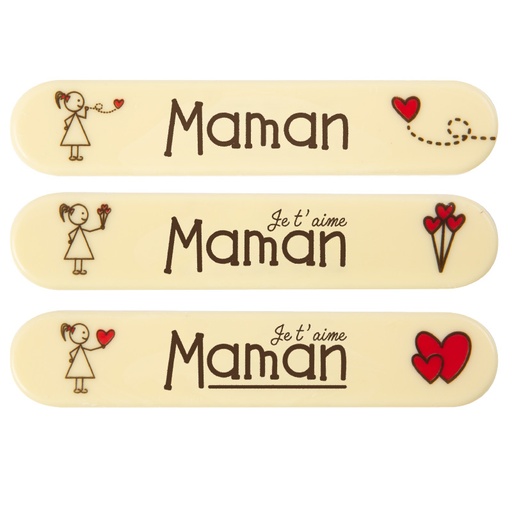 [08054544] 2010831 ÉCLAIR MAMAN PLAAT 15X3 CM CHOCOLADE 35 STUKS