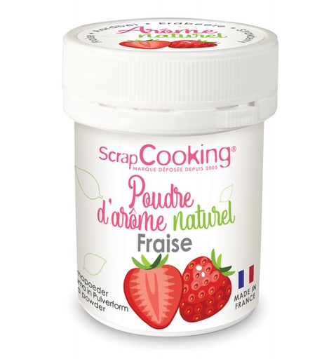[08055671] SCRAPCOOKING AROME NATUURLIJK IN POEDER AARDBEI 15GR