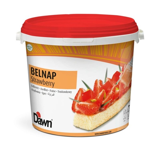 [03040133] DAWN BELNAP STRAWBERRY FROSTING 14KG BUCKET