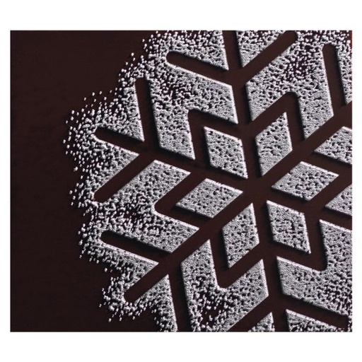 [08057251] 065050 PCB EINDKAPPEN CN MET RELIËF SNEEUWVLOK 8,5X7,5 CM 72 STUKS ***S/CD***