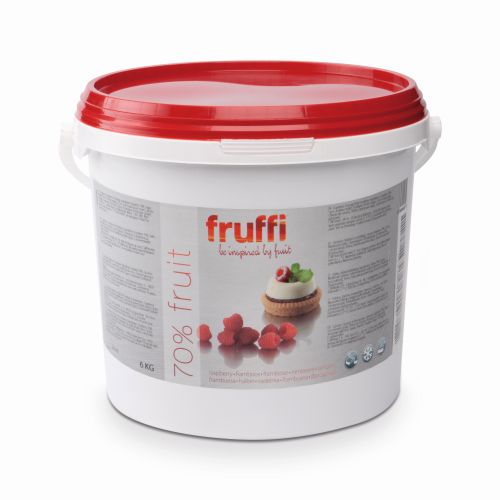 [04020038] DEBCO FRUFFI FRUITVULLING FRAMBOOS PLUS EMMER 6 KG