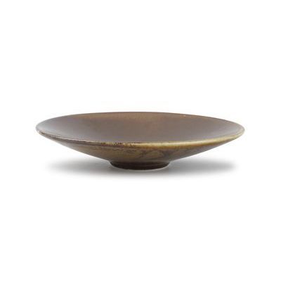 [74500497] F2D ESCURA LOW BOWL PLATE 22.5XHT4.5CM DARK BROWN - 604009
