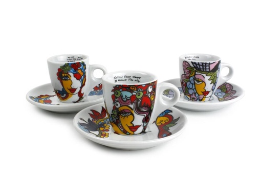 [57663614] JOSIEN BROEREN SET VAN 6 MOKA KOPJES 6,5CL