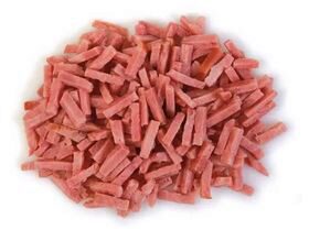 [03010158] ❄️GEROOKTE KALKOENSPEK 5X5MM IQF 2KG HALAL ANDRÉ BAZIN DIEPVRIES