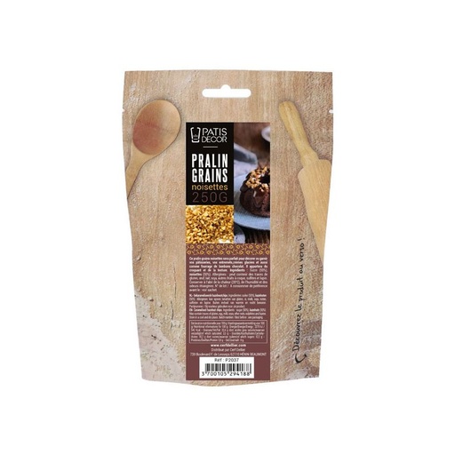 [08075845] PATISDECOR PRALIN HAZELNUT GRAIN 250G
