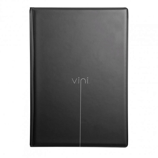 [57661390] MENU A4 RISTO LINE "VINI" NOIR