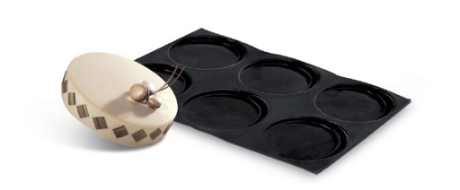 [70408427] FP-00107 FLEXIPAN® ORIGINEEL ROND 60X40CM 11EMP Ø12,5CM H1,6CM VOL 75ML