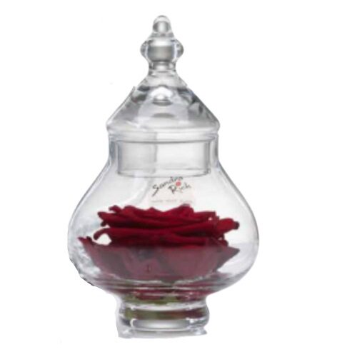 [60902096] BONBONNIERE EN VERRE H: 17,5 CM | Ø 11,0 CM AVEC COUVERCLE