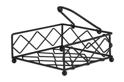 [57663358] C&T HANDDOEKREK 14X14XH6 ZWART METAAL