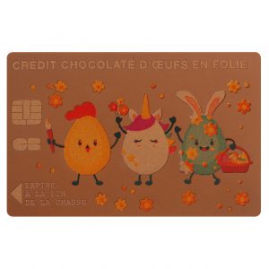 [08057049] 061212 PCB CARTES DE CRÉDIT CL CHASSE AUX OEUFS 8,5X5,5 CM 40PCES ***S/CD***