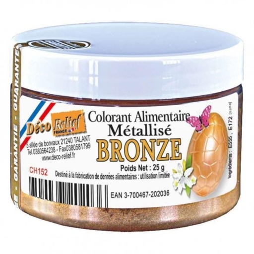[70409319]  BRONZE METALLIC POWDER FOOD COLORING 25GR