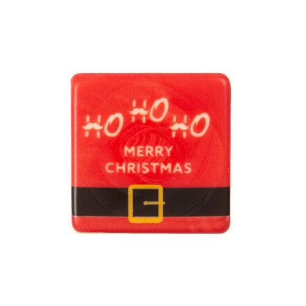 [08054426] 2015466 MERRY CHRISTMAS BLOK KERSTMAN RIEM CHOCOLADE 38MM 120 STUKS ***S/CD***