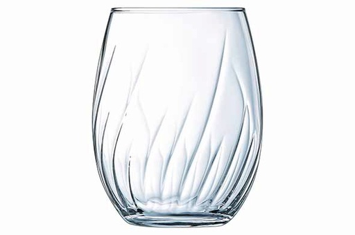 [60251779] CRISTAL D'ARQUES GLASS SWIRLY GOBELET FH 36CL