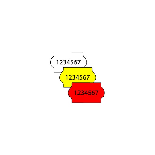 [37730233] PIERRET DETACHABLE LABELS 26X12MM (C6/C8) 36 RLX OF 1000 LABELS
