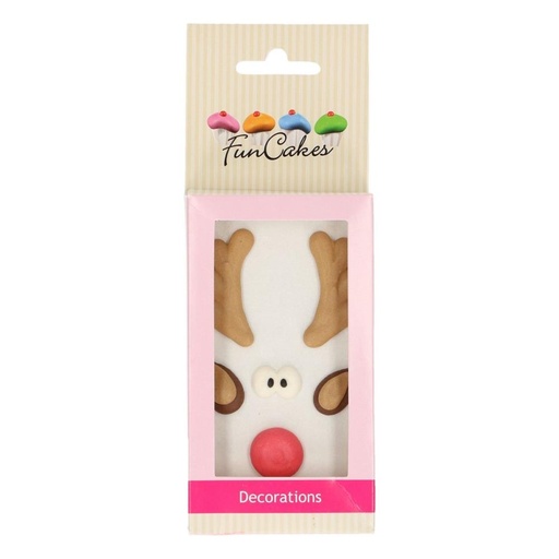 [08053115] FUNCAKES SUIKERDECORATIE RUDOLPH =BLISTER
