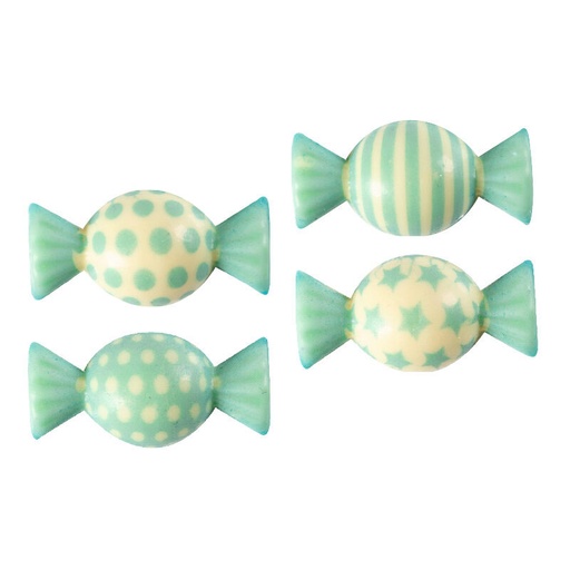 [08053979] 2026005 BLUE 2D CHOCOLATE CANDY 40X15MM 100 PCES***S/CDE***