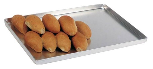 [53202044] ZILVER MAT ALUMINIUM SCHAAL 48X32XH2CM 90° GEPLOOIDE RAND