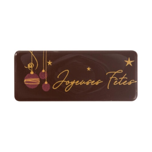 [08030790]  2015189 JOYEUSES FÊTES PLAAT 5,5 X 2,3 CM 100 STUKS ***S/CD***