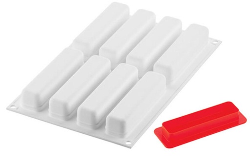 [51657259] SILIKOMART STRIPE ECLAIR MOLD 95130X28 H 28MM + CUTTER