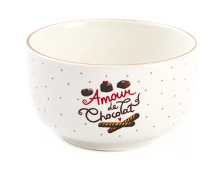 [61700499] BOWL "AMOUR DE CHOCOLAT" Ø10,5CM H6CM
