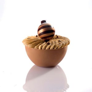 [08056474] 050067 CARAMEL POMPONS PCB Ø 7,2 CM H. 3,5 CM 60 STUKS ***S/CD***