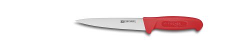 [50406180] FISCHER COUTEAU SAIGNER 17CM INOX MANCHE ROUGE 3020-17