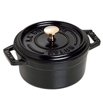 [57659889] STAUB COCOTTE RONDE NOIRE 14CM - 0.75L