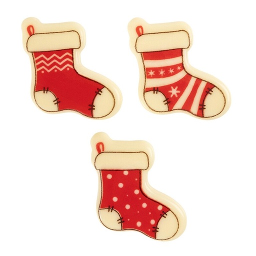 [08054956] 2015464 CHRISTMAS SOCK WITH LOOP 2.6X4 CM 160PCS