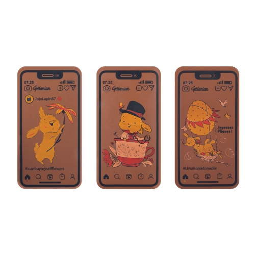 [08058291] 088168 PCB PRINTED SHEETS RABBIT FOR SMARTPHONE 11.6X6.1CM 12PCS ***S/CDE***