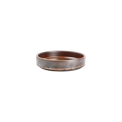 [74500501] F2D ESCURA PLAT CREME BRULEE 13.5XHT3CM BRUN FONCE - 604018
