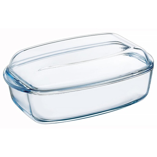 [57661173] PYREX ESSENTIALS OVAL COCOTTE 37X22CM 4.4L+2.4LBOROSILICATE -40+300°