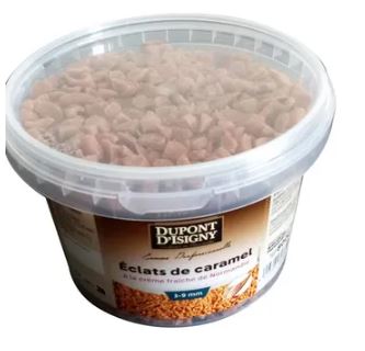 [05100012] KARAMELCHIPS  3-9MM VERSE ROOM VAN NORMANDIE DUPONT D'ISIGNY 850GR
