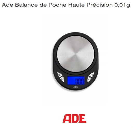 [57662494] ADE SCALE 110GR-0.01GR POCKET SCALE TE1700 HOUSEHOLD** RECUPEL + BEBAT INCLUDED